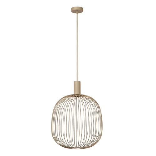 Lucide ESTEREL - Suspension - Ø 40 cm - 1xGU10 - Taupe | Essential - éteint